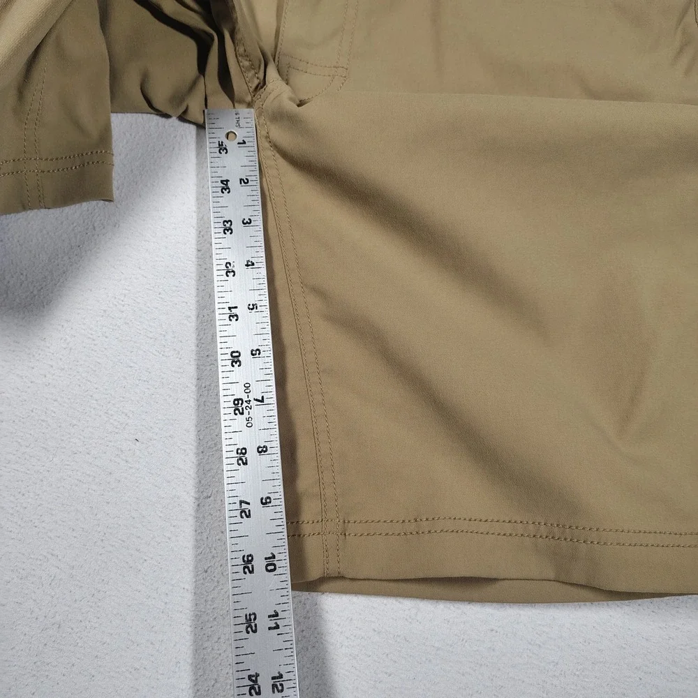 Prana Brion Shorts Mens 35x11 Tan Nylon Stretch Hiking Outdoor M3BN11117 - Picture 7 of 11